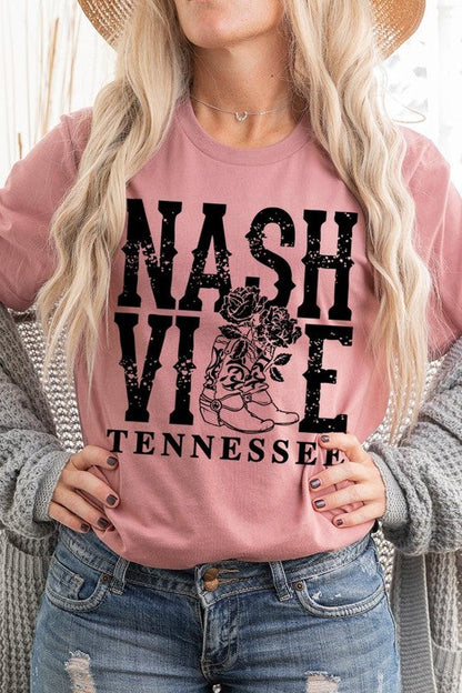 Nashville Cowgirl Boots Graphic Tee