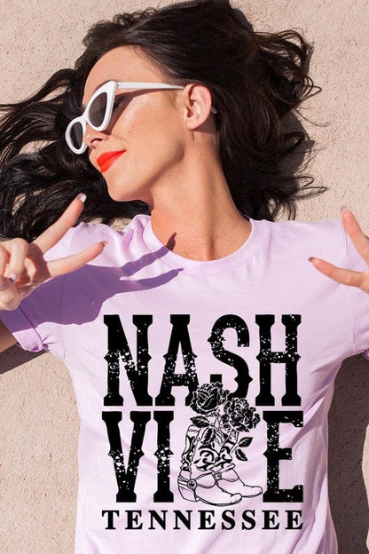 Nashville Cowgirl Boots Graphic Tee