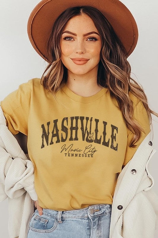 Nashville Music City Graphic Tee