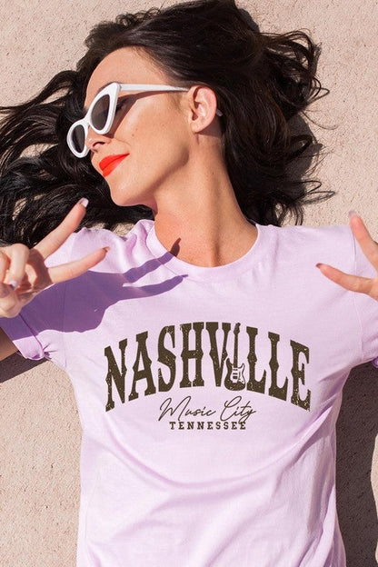 Nashville Music City Graphic Tee