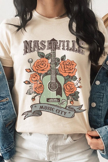 Nashville Music City Graphic Tee