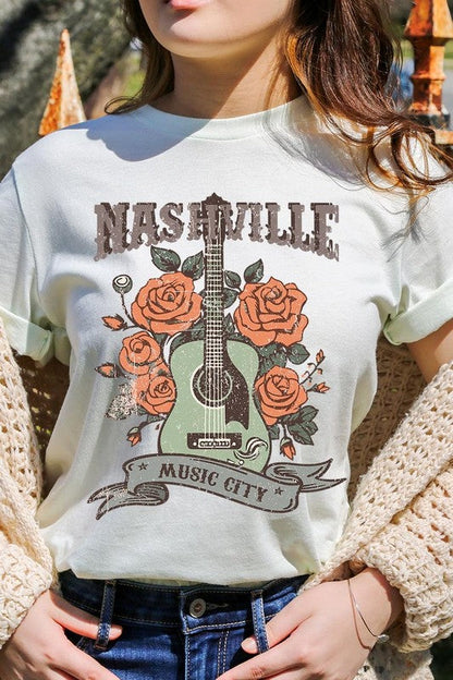 Nashville Music City Graphic Tee