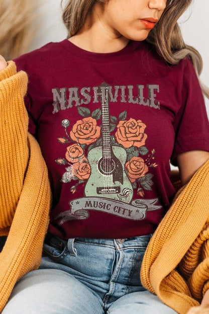 Nashville Music City Graphic Tee