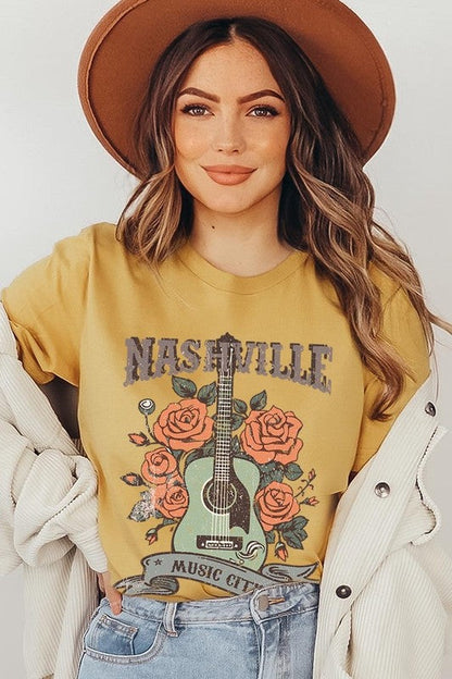 Nashville Music City Graphic Tee