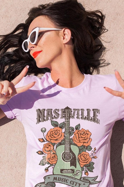 Nashville Music City Graphic Tee