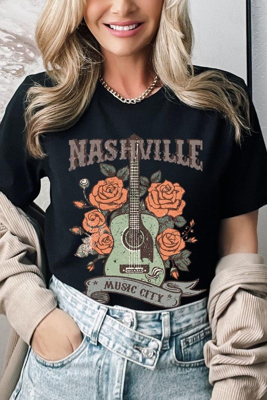 Nashville Music City Graphic Tee