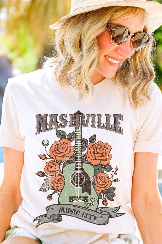 Nashville Music City Graphic Tee