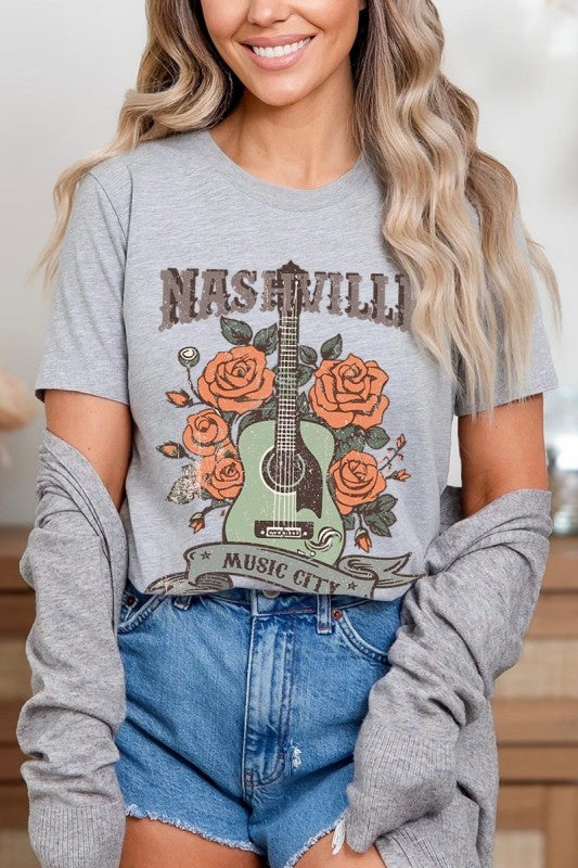 Nashville Music City Graphic Tee