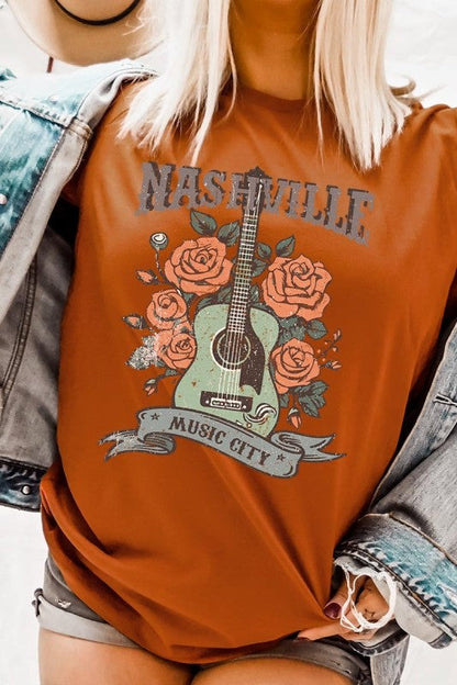 Nashville Music City Graphic Tee