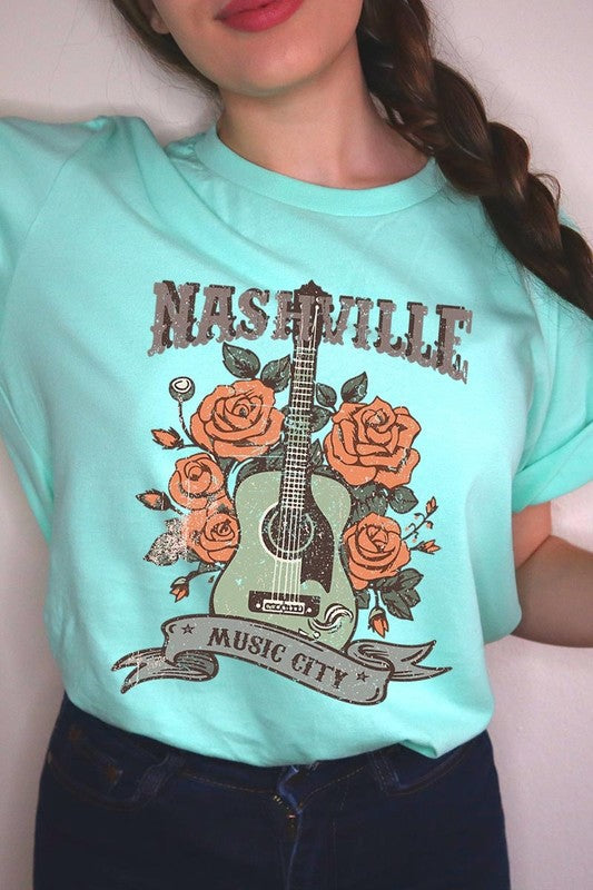 Nashville Music City Graphic Tee