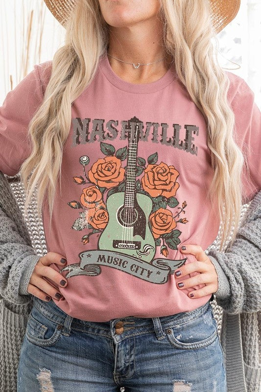 Nashville Music City Graphic Tee