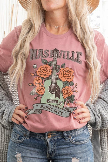Nashville Music City Graphic Tee