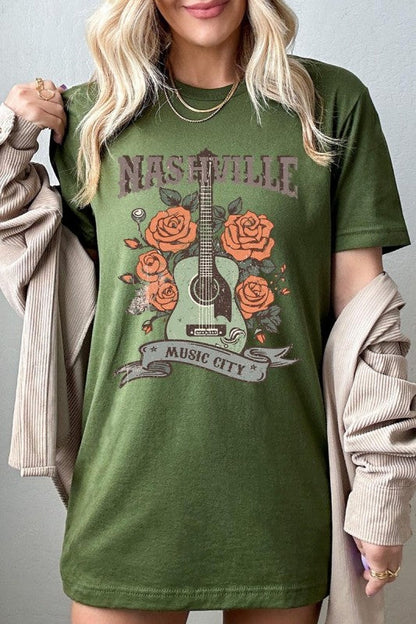 Nashville Music City Graphic Tee