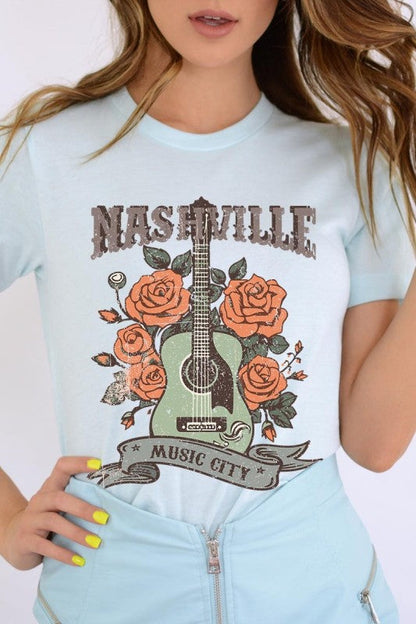 Nashville Music City Graphic Tee