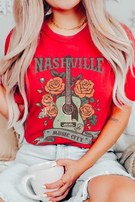 Nashville Music City Graphic Tee