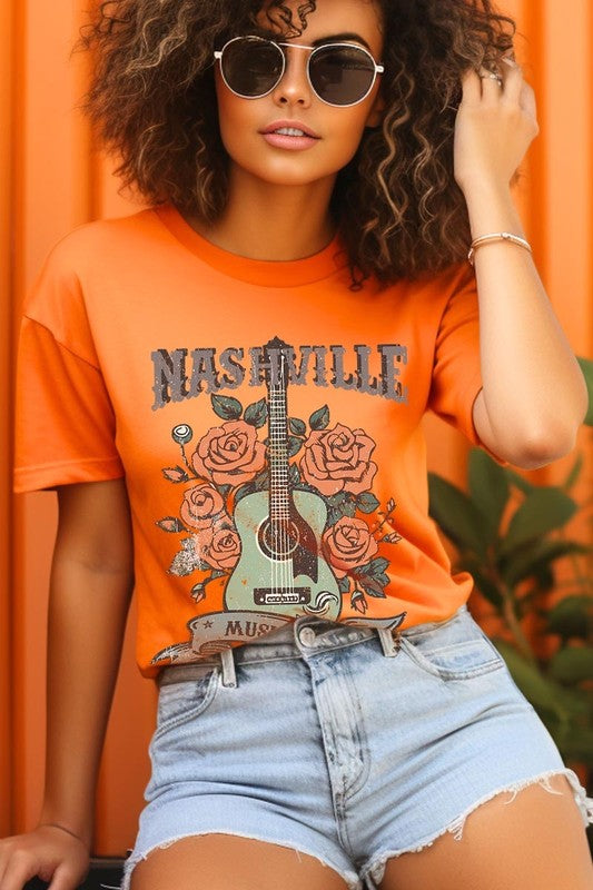 Nashville Music City Graphic Tee