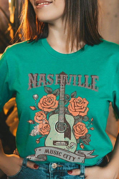 Nashville Music City Graphic Tee