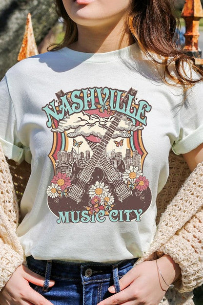 Nashville Music City Graphic Tee