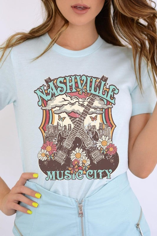 Nashville Music City Graphic Tee
