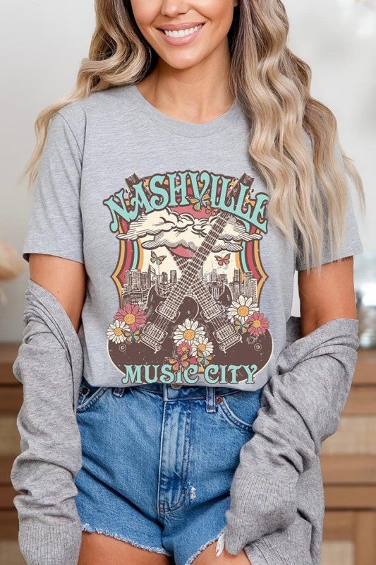 Nashville Music City Graphic Tee