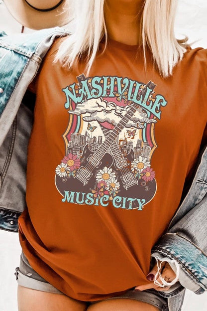 Nashville Music City Graphic Tee