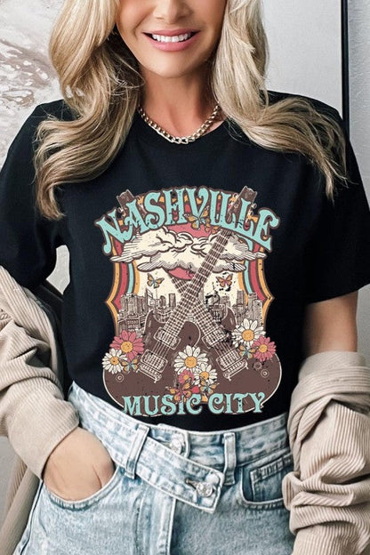 Nashville Music City Graphic Tee