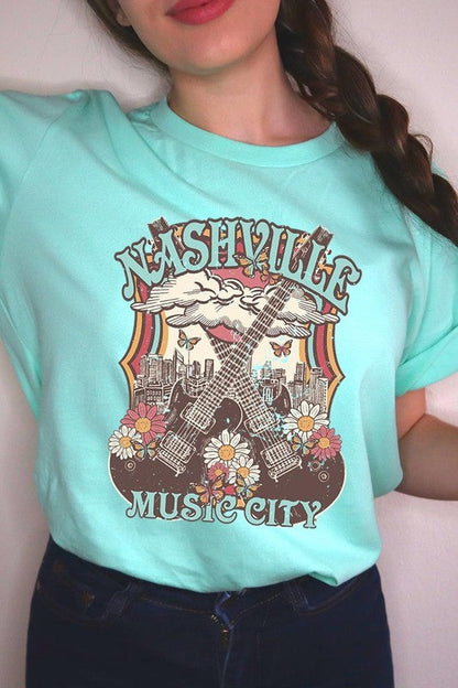Nashville Music City Graphic Tee