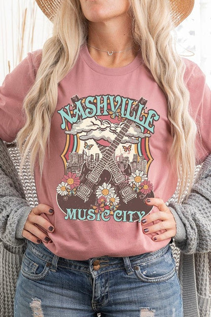 Nashville Music City Graphic Tee