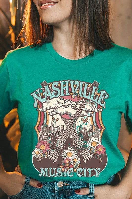 Nashville Music City Graphic Tee