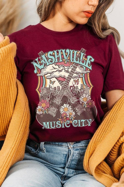 Nashville Music City Graphic Tee