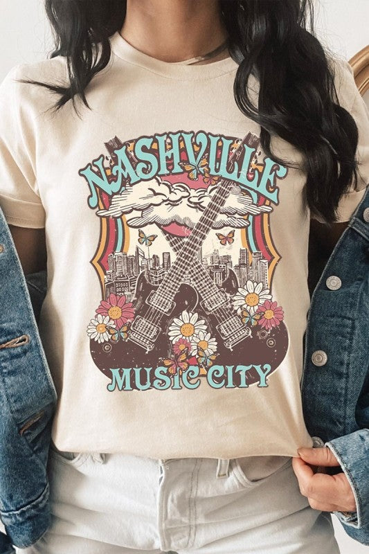 Nashville Music City Graphic Tee