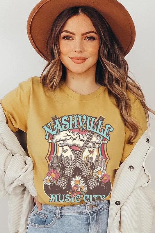 Nashville Music City Graphic Tee