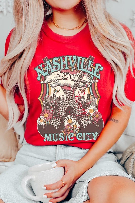 Nashville Music City Graphic Tee