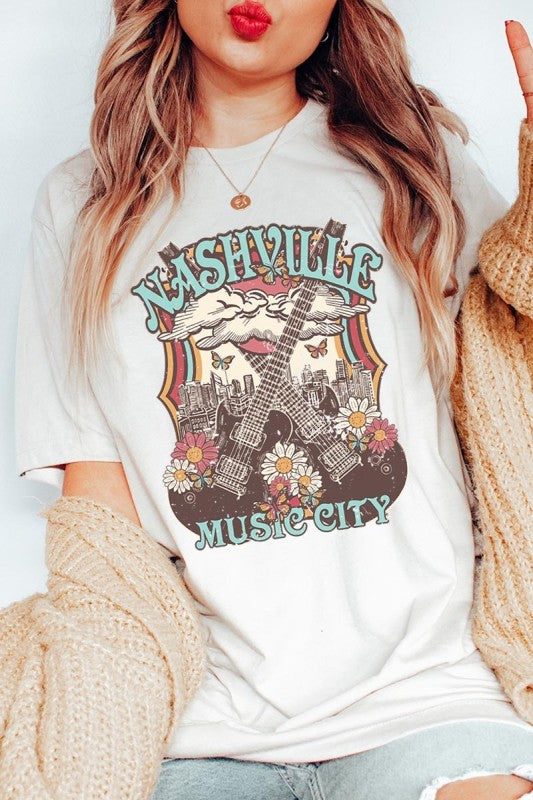 Nashville Music City Graphic Tee