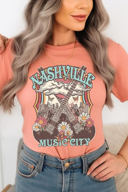 Nashville Music City Graphic Tee