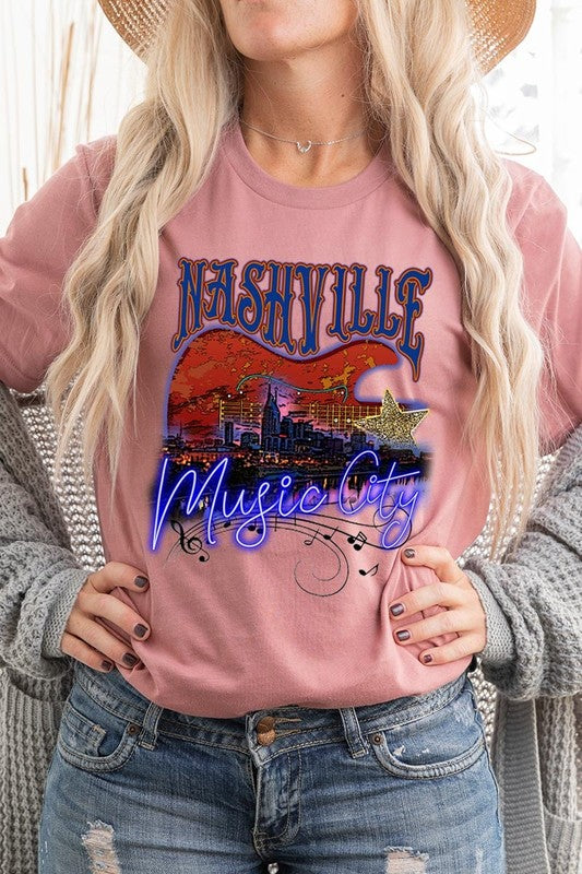 Nashville Music City Graphic Tee