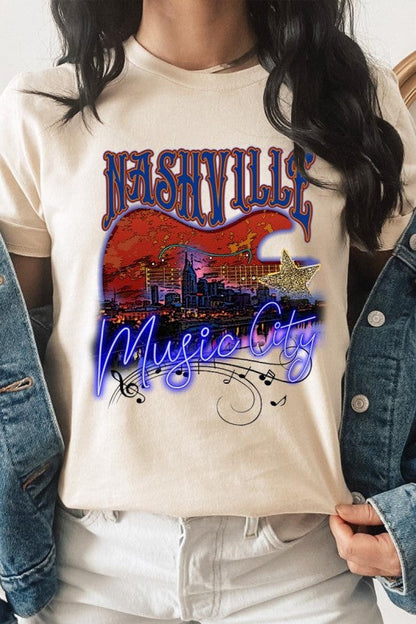 Nashville Music City Graphic Tee