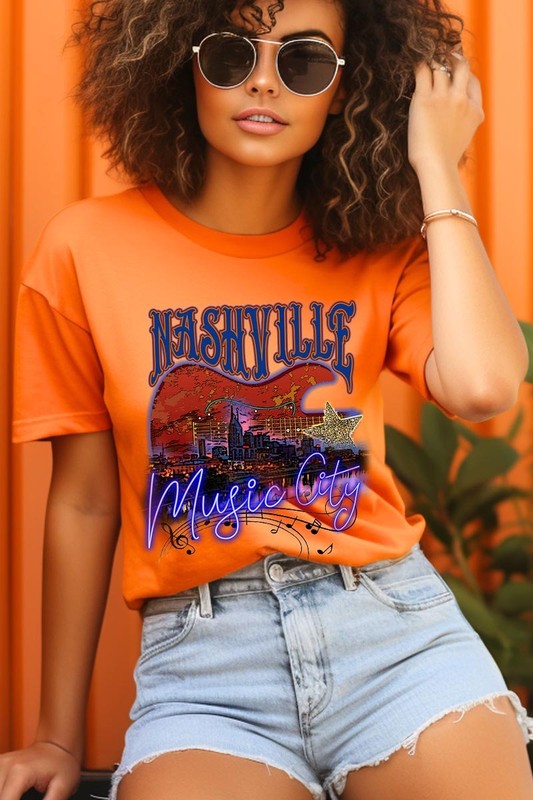 Nashville Music City Graphic Tee