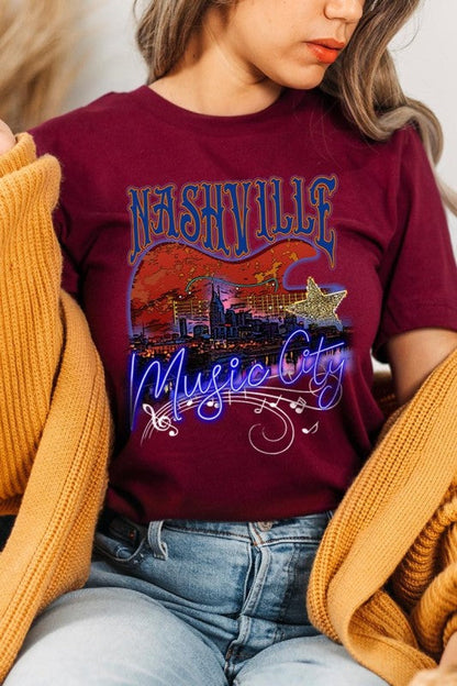 Nashville Music City Graphic Tee