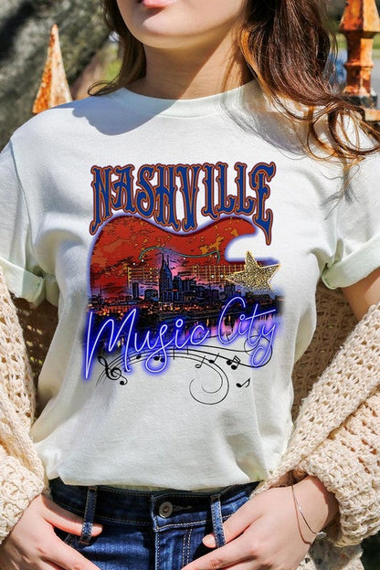 Nashville Music City Graphic Tee