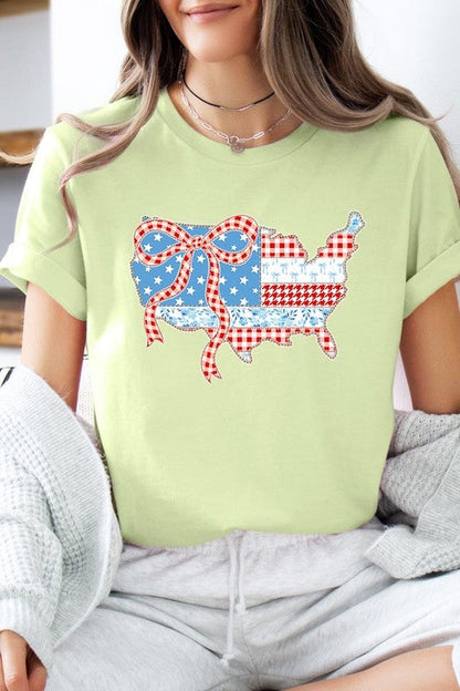 USA Map Patchwork Graphic Tee