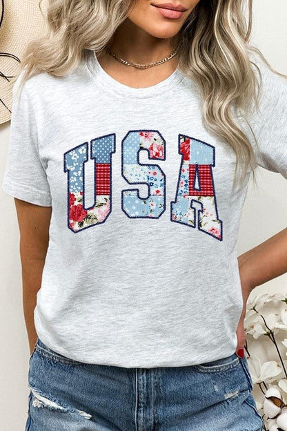 Vintage USA Patchwork Graphic Tee