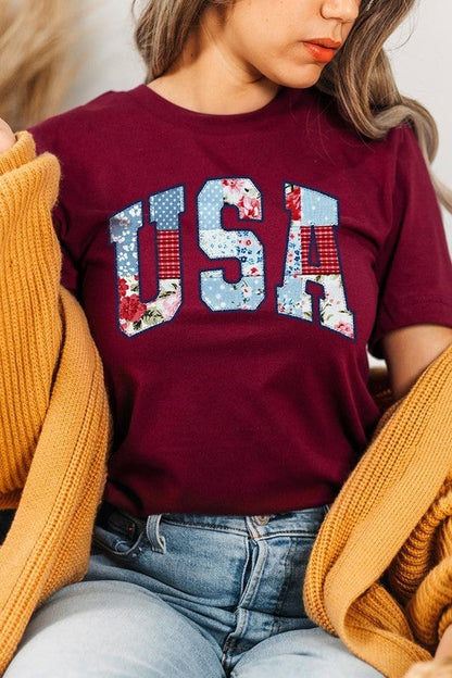 Vintage USA Patchwork Graphic Tee