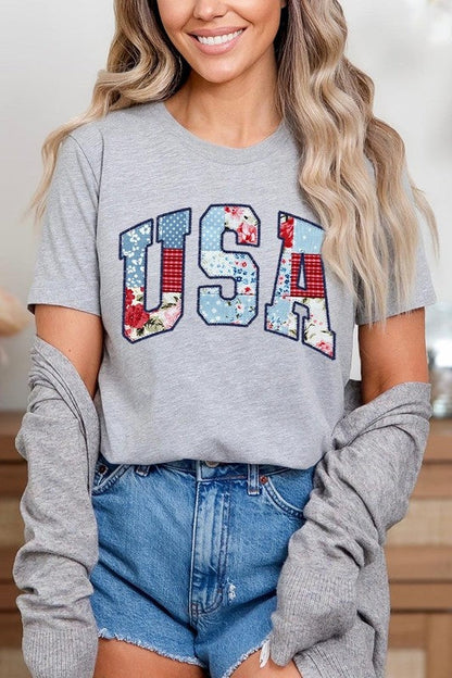 Vintage USA Patchwork Graphic Tee