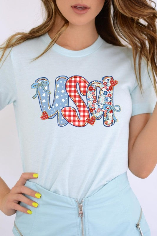 Patriotic USA Graphic Tee
