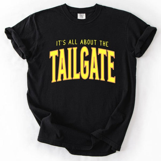 PLUS Football Neon Tailgate Comfort Color Graphic Tee