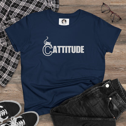 Cattitude Women's Midweight Cotton Tee