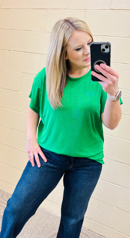 Kelly Green So In Love Blouse