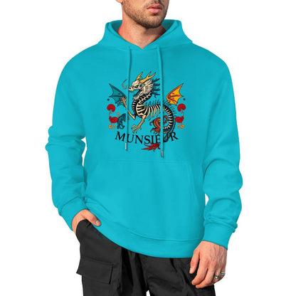 Munsieur Inferno Crest: Dragon Hoodie for Men
