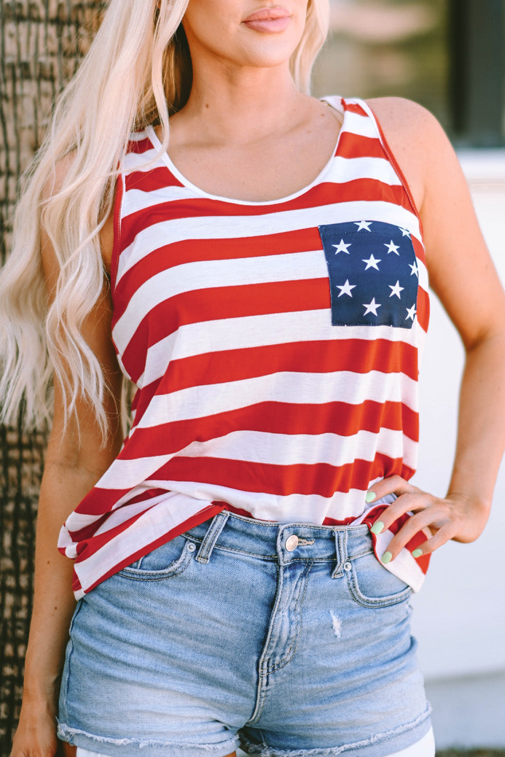 Anne Stars & Stripes Tank Top - Aaria Tees